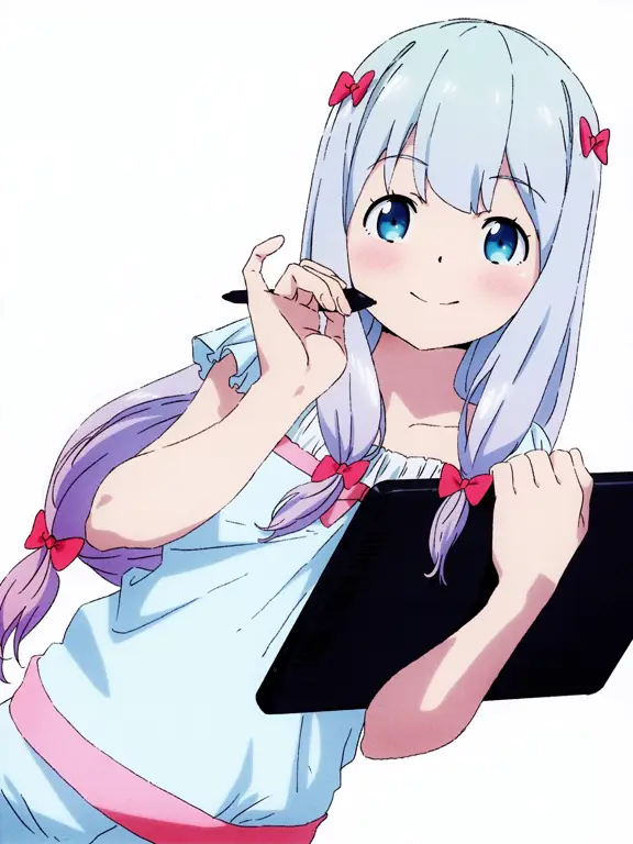 Ilustrasi karakter-karakter dalam anime Eromanga Sensei