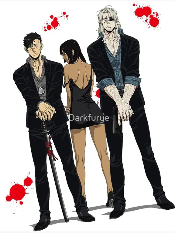 Gambar karakter-karakter gangster anime yang keren dan stylish