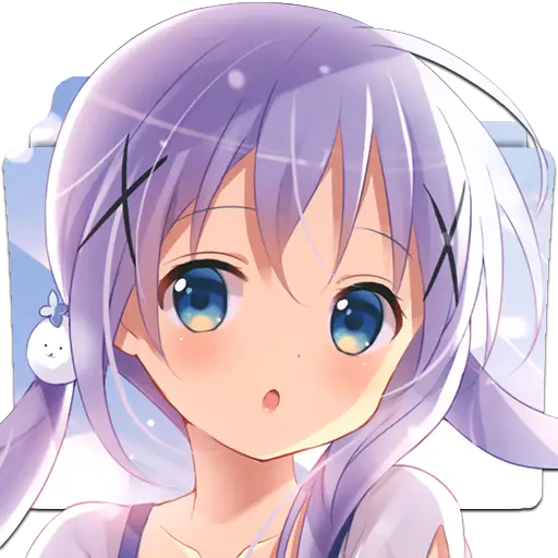 Gambar para karakter dalam anime Gochuumon wa Usagi desu ka?