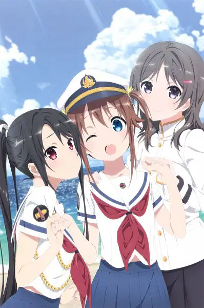 Gambar para karakter utama anime High School Fleet