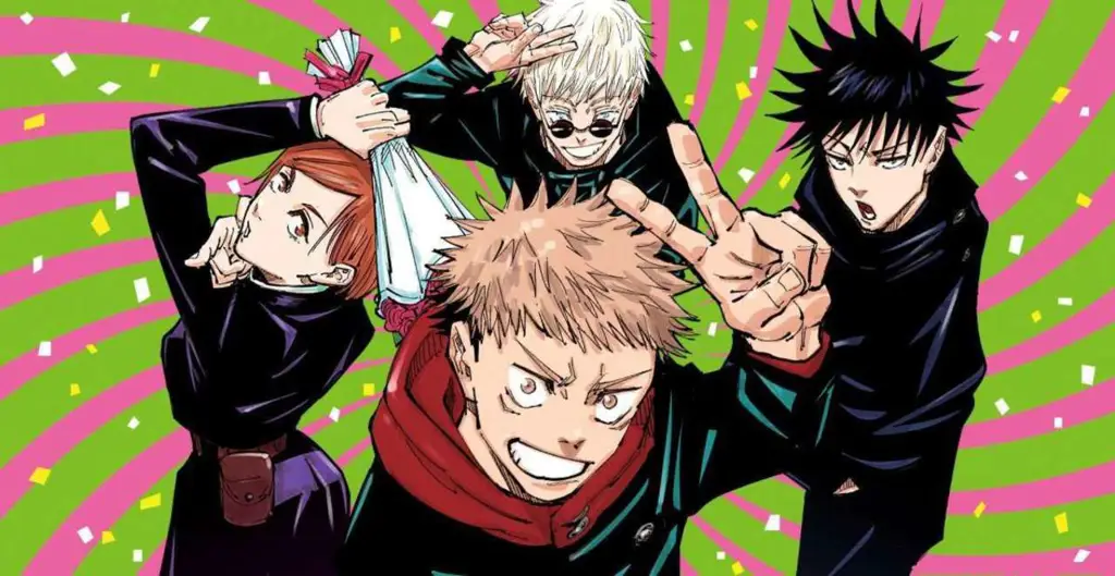 Gambar karakter-karakter dalam manga Jujutsu Kaisen