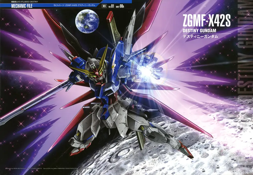 Gambar karakter-karakter utama dalam Mobile Suit Gundam SEED Destiny