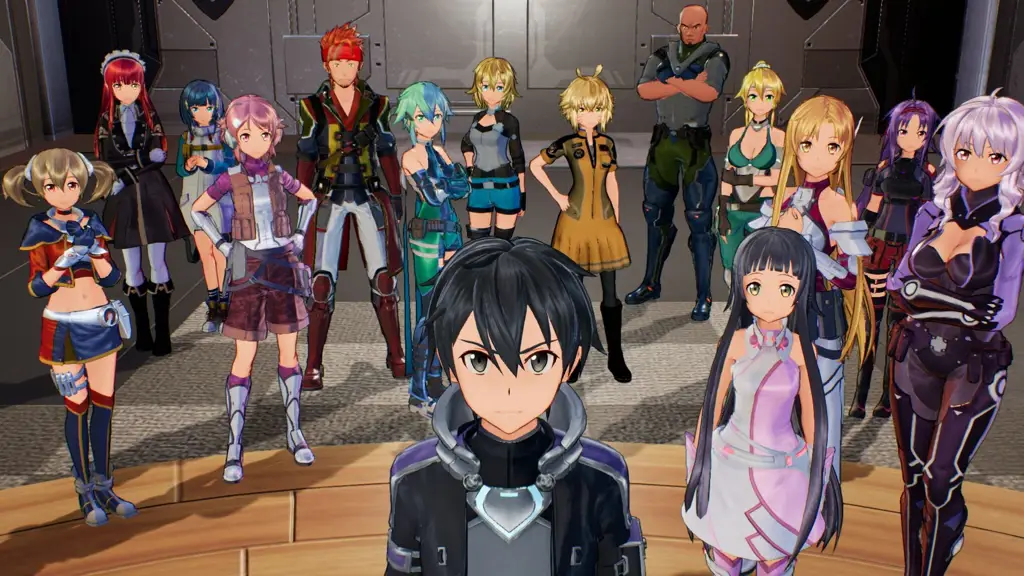 Gambar karakter-karakter dari Sword Art Online Fatal Bullet