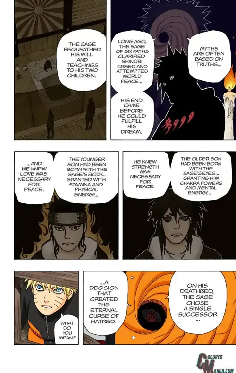 Gambar karakter Naruto yang muncul di chapter 462