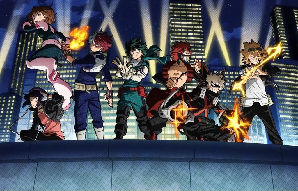 Gambar para karakter utama di My Hero Academia Season 5