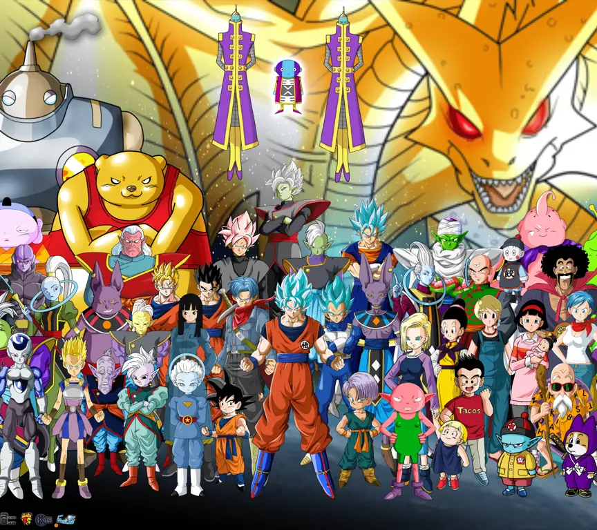 Gambar berbagai karakter Dragon Ball Super