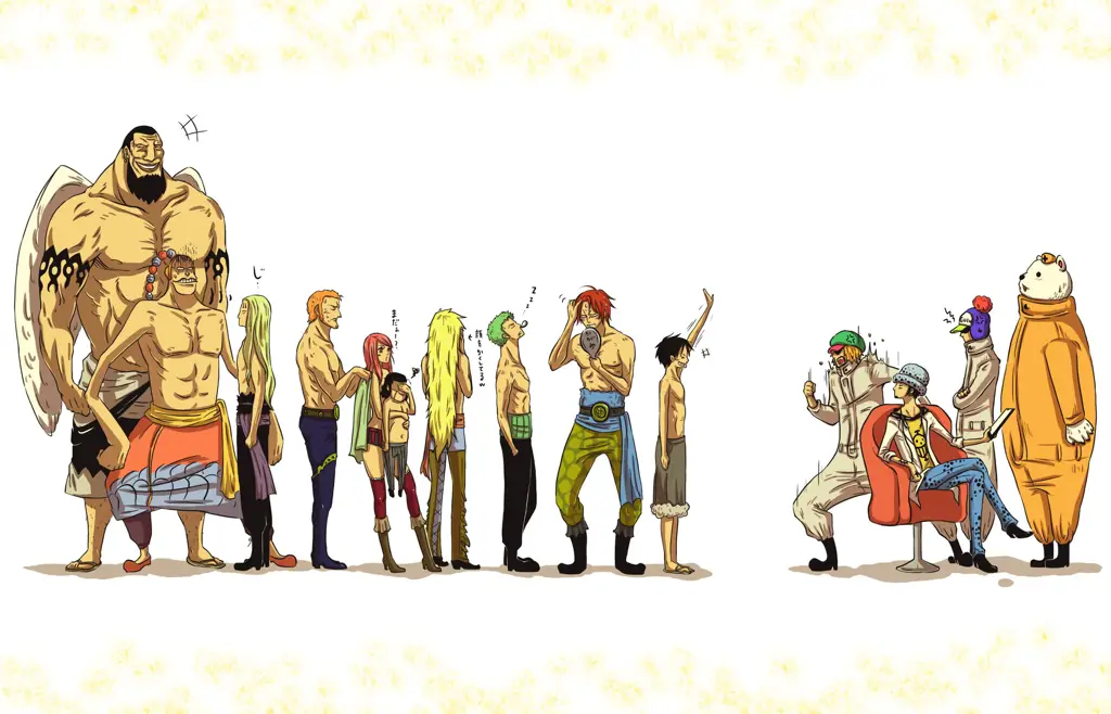 Gambar karakter-karakter One Piece