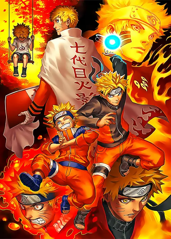 Poster karakter utama Naruto Shippuden