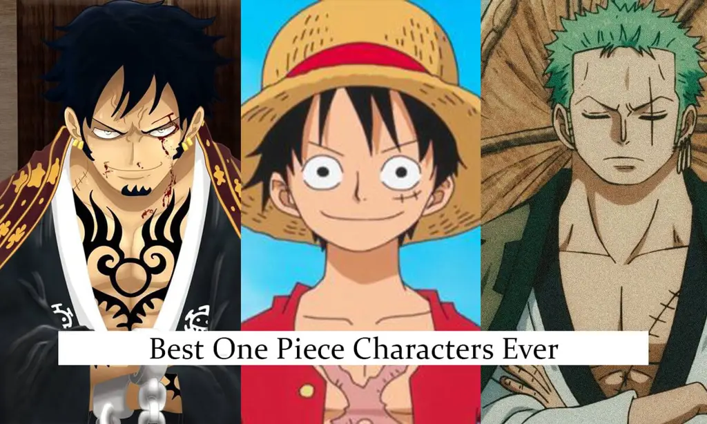 Gambar para karakter One Piece