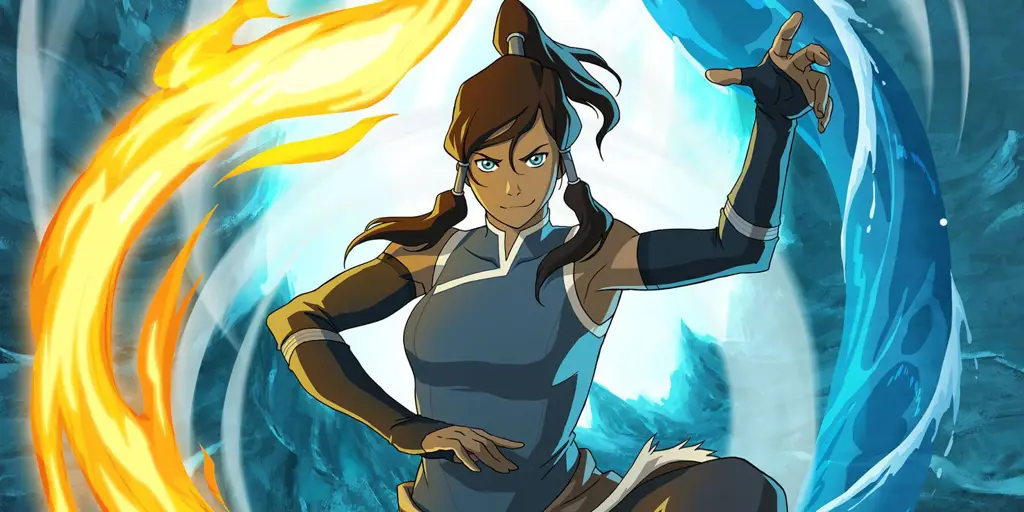 Gambar para karakter utama di Avatar Korra