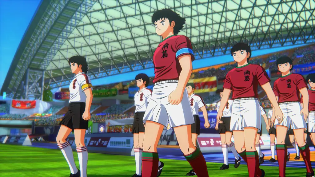 Gambar para karakter utama Captain Tsubasa