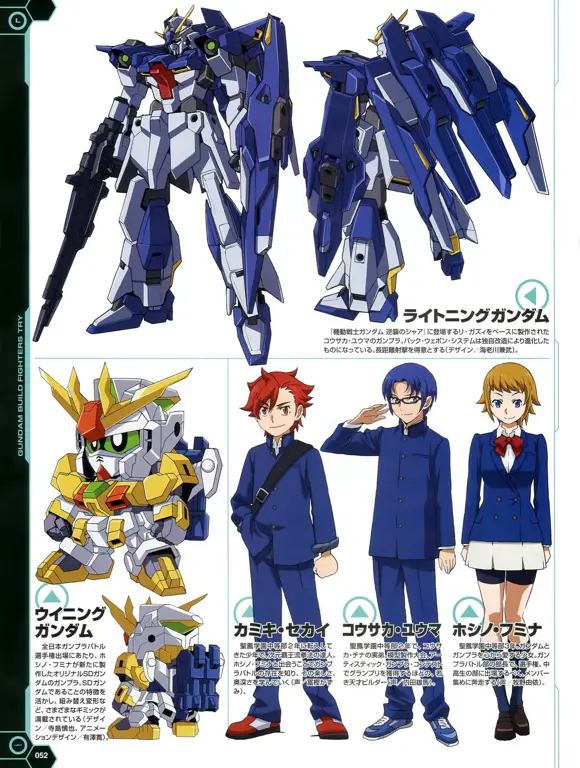 Karakter-karakter dalam serial anime Gundam Build Fighters