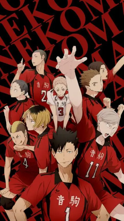 Para karakter utama dalam anime Haikyuu!!