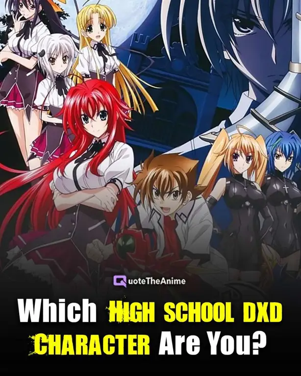 Gambar kelompok karakter High School DxD