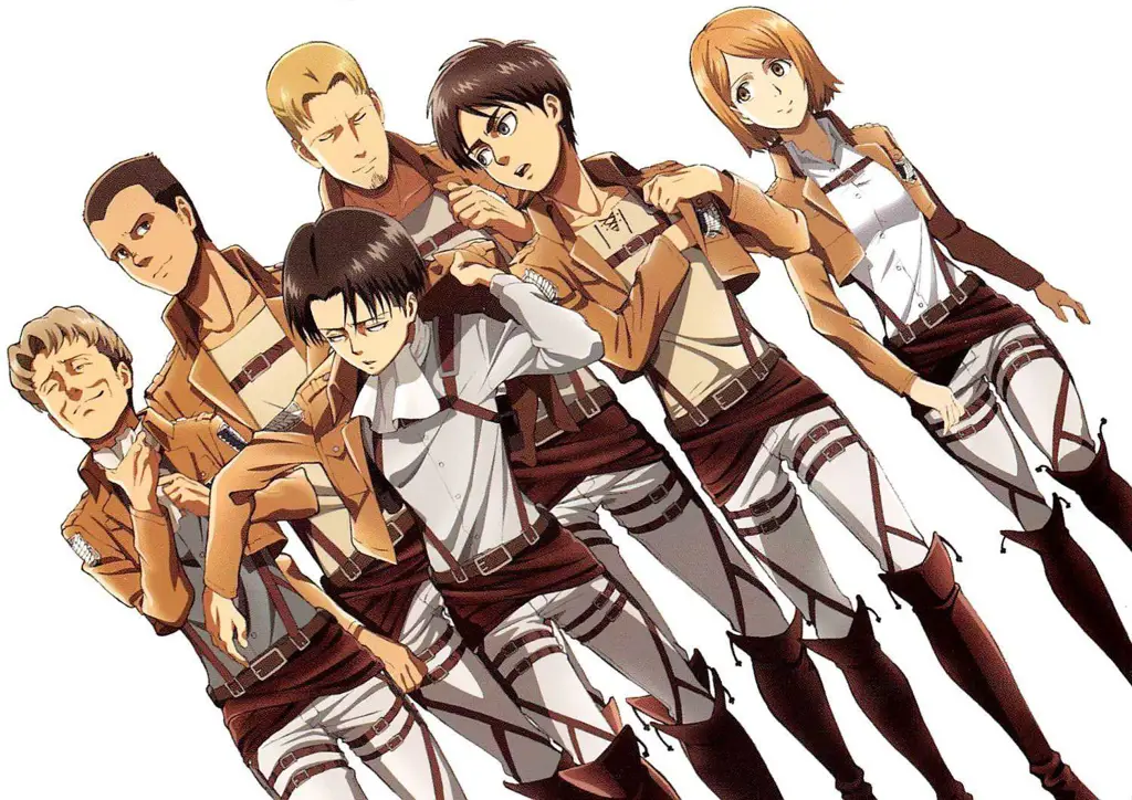 Para karakter utama dalam Attack on Titan