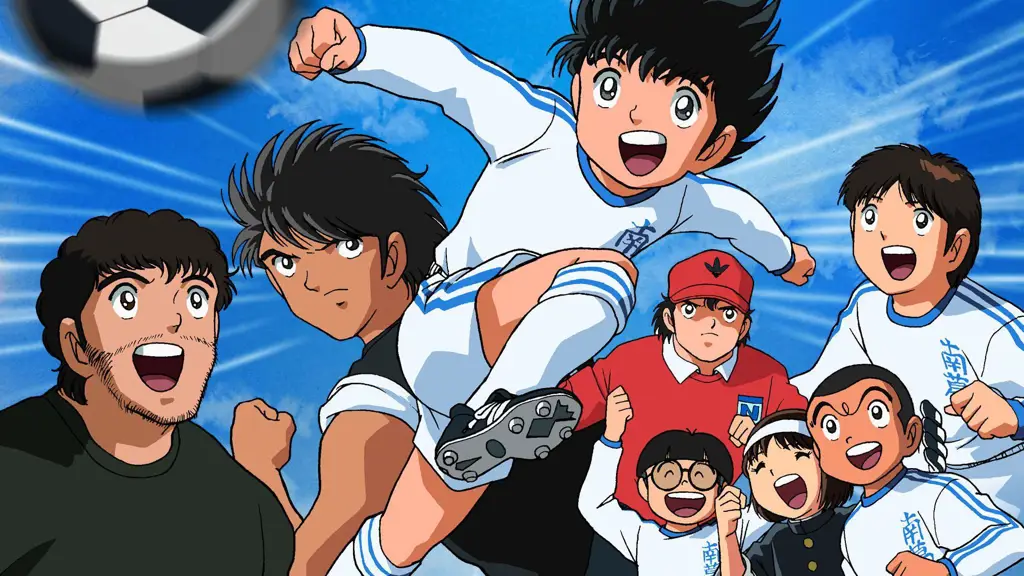 Gambar para karakter dalam anime Captain Tsubasa