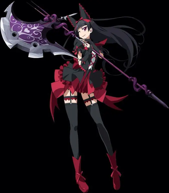 Karakter Anime dengan gaya Gothic Lolita