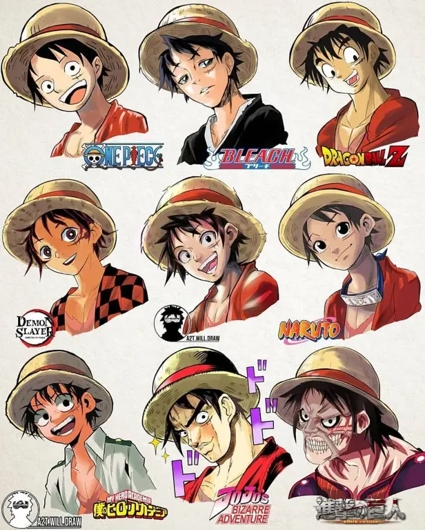 Gambar karakter-karakter anime One Piece