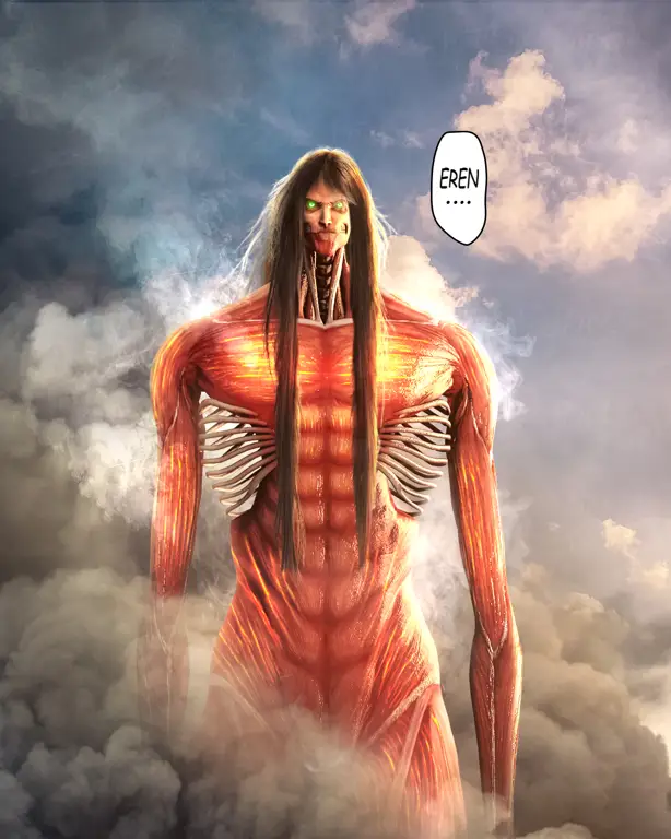 Gambar karakter utama Attack on Titan