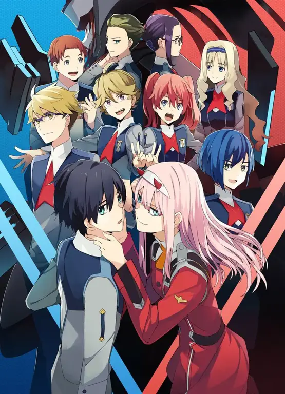 Para karakter utama dalam anime Darling in the Franxx