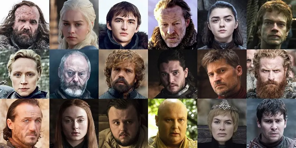 Gambar para karakter Game of Thrones