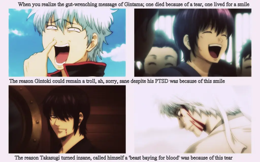 Gambar berbagai karakter dalam anime Gintama
