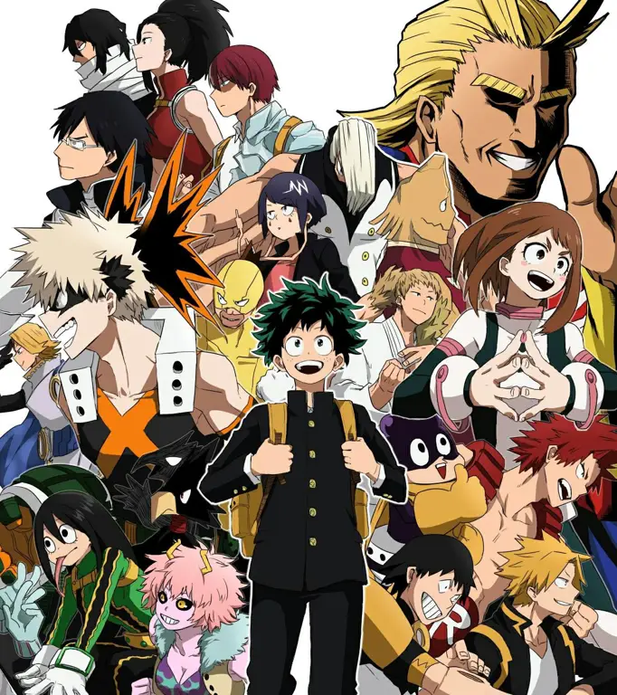 Gambar para karakter My Hero Academia