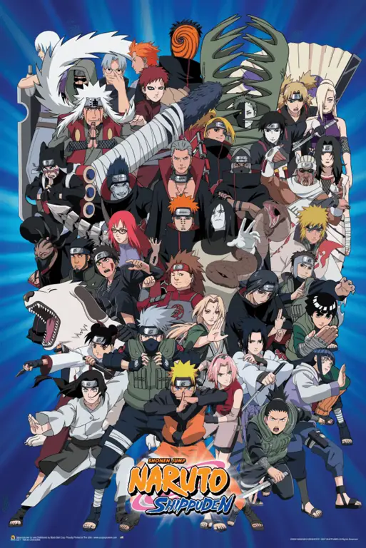 Gambar para karakter utama Naruto