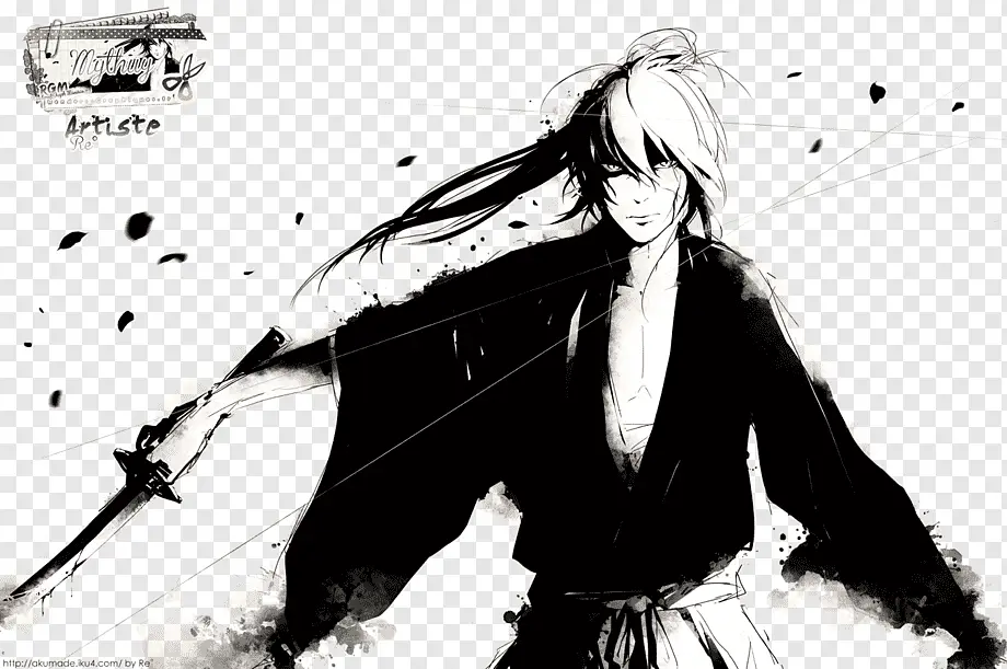 Gambar para karakter utama Rurouni Kenshin