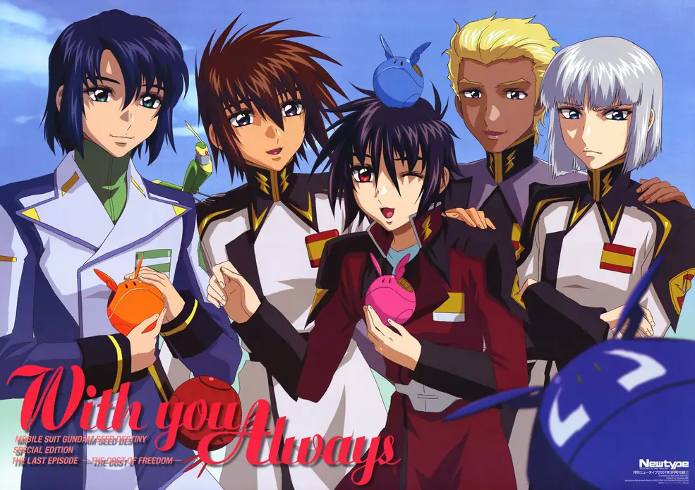 Para karakter utama dalam Gundam SEED Destiny