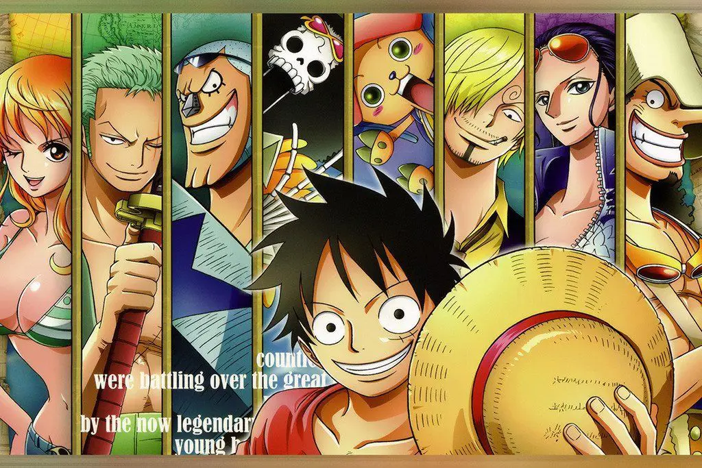 Foto grup karakter One Piece