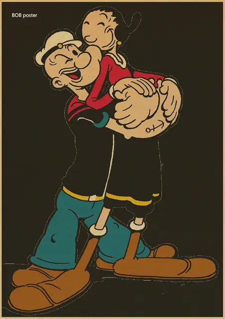 Gambar Betty Boop dan Popeye the Sailor Man