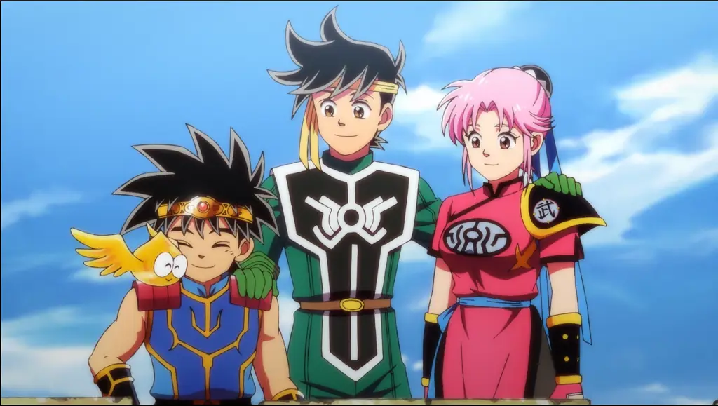 Karakter-karakter ikonik dari game dihidupkan dalam animasi Karakter-karakter dalam anime Dragon Quest