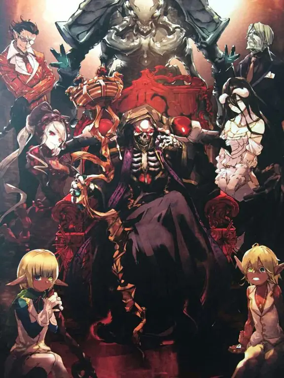 Gambar beberapa karakter dari anime Overlord