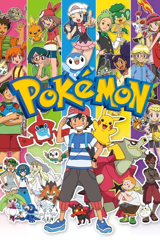 Berbagai karakter Pokemon dalam anime