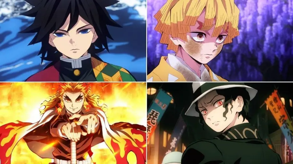 Para karakter dalam anime Demon Slayer