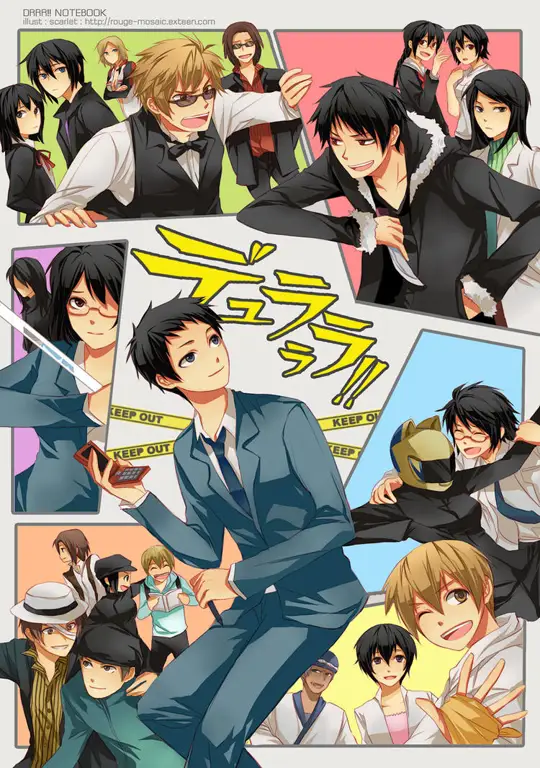 Ilustrasi karakter Durarara!! x2