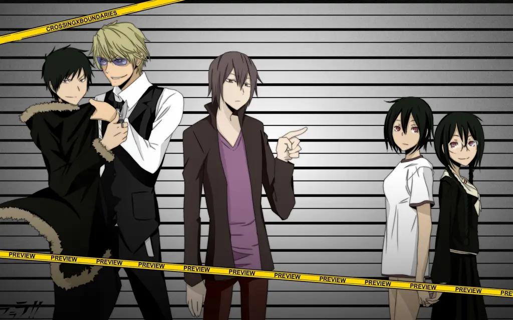 Gambar para karakter utama Durarara!!