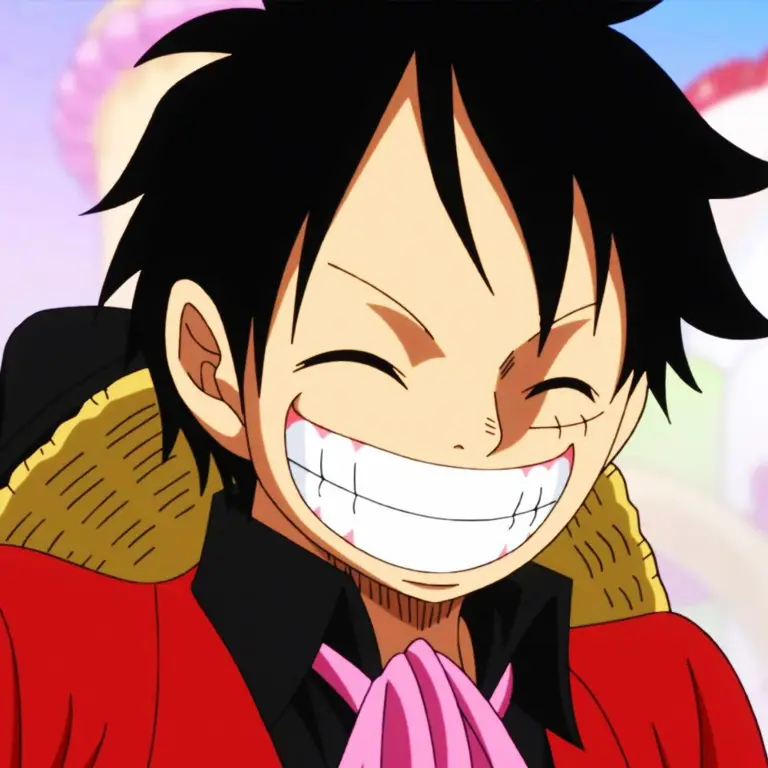 Gambar beberapa karakter utama One Piece seperti Luffy, Zoro, Nami, dan Usopp