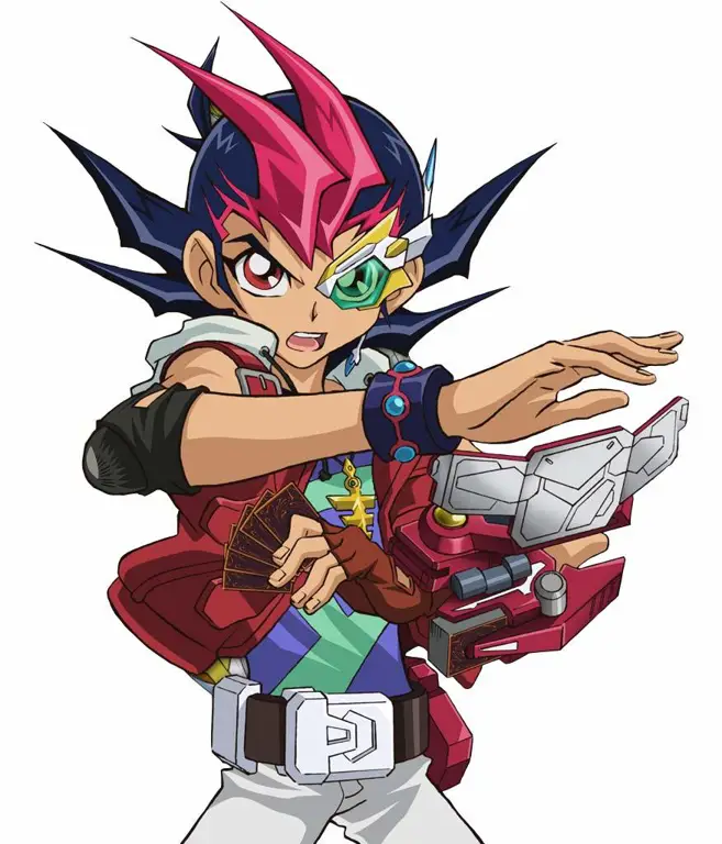 Gambar karakter-karakter utama dalam anime Yu-Gi-Oh!