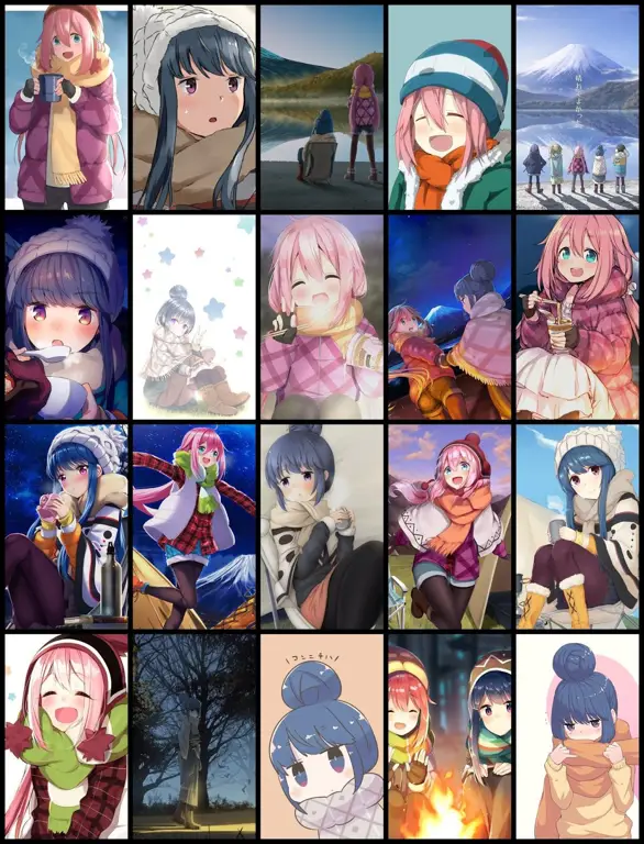 Karakter-karakter utama di anime Yuru Camp