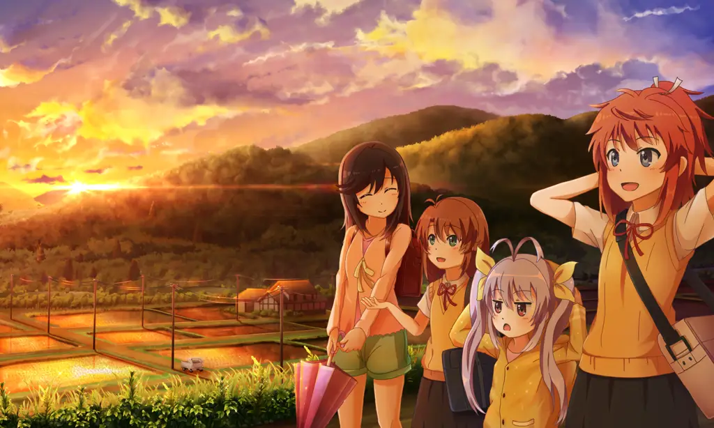 Karakter-karakter utama dalam anime Non Non Biyori