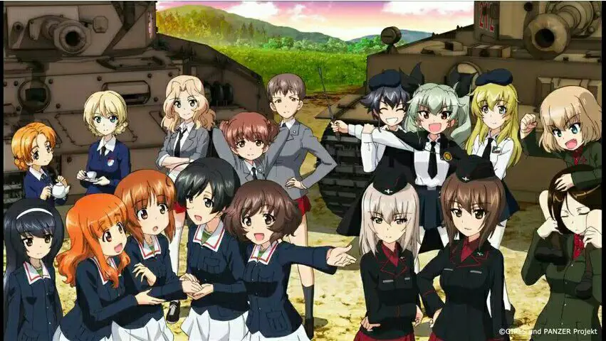 Ilustrasi karakter Girls und Panzer