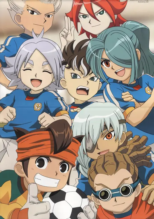 Gambar karakter-karakter dalam Inazuma Eleven Go