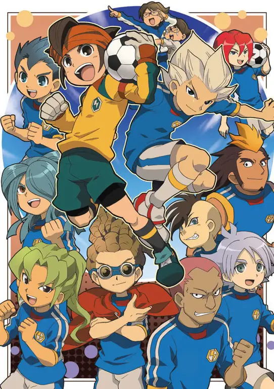 Gambar karakter-karakter Inazuma Eleven yang ikonik