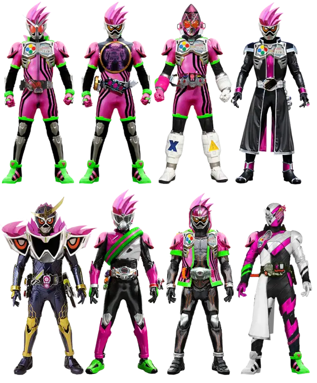 Gambar para karakter Kamen Rider Ex-Aid