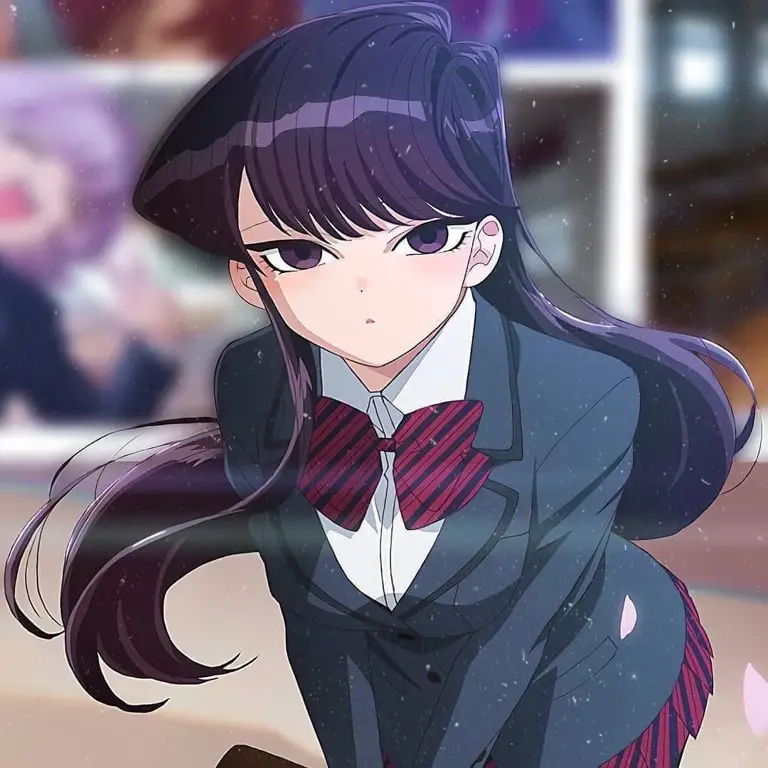 Gambar para karakter dalam anime Komi-san wa Komyushou desu