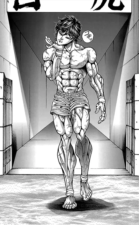 Para karakter dalam anime Baki