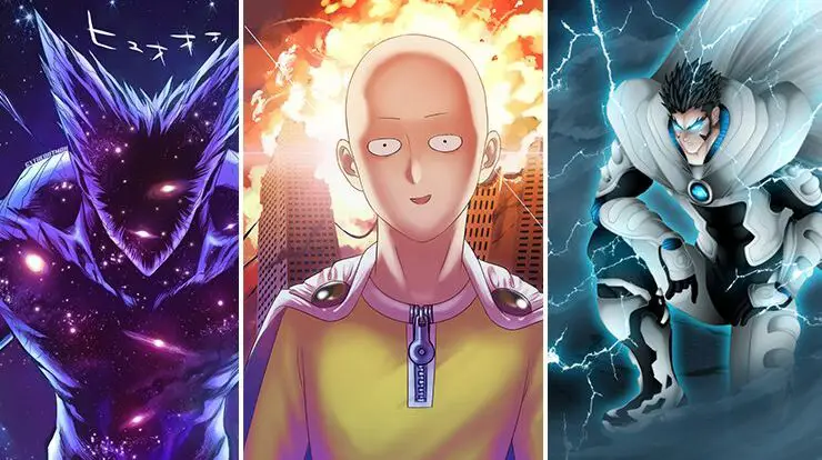 Gambar beberapa karakter kuat dari One Punch Man