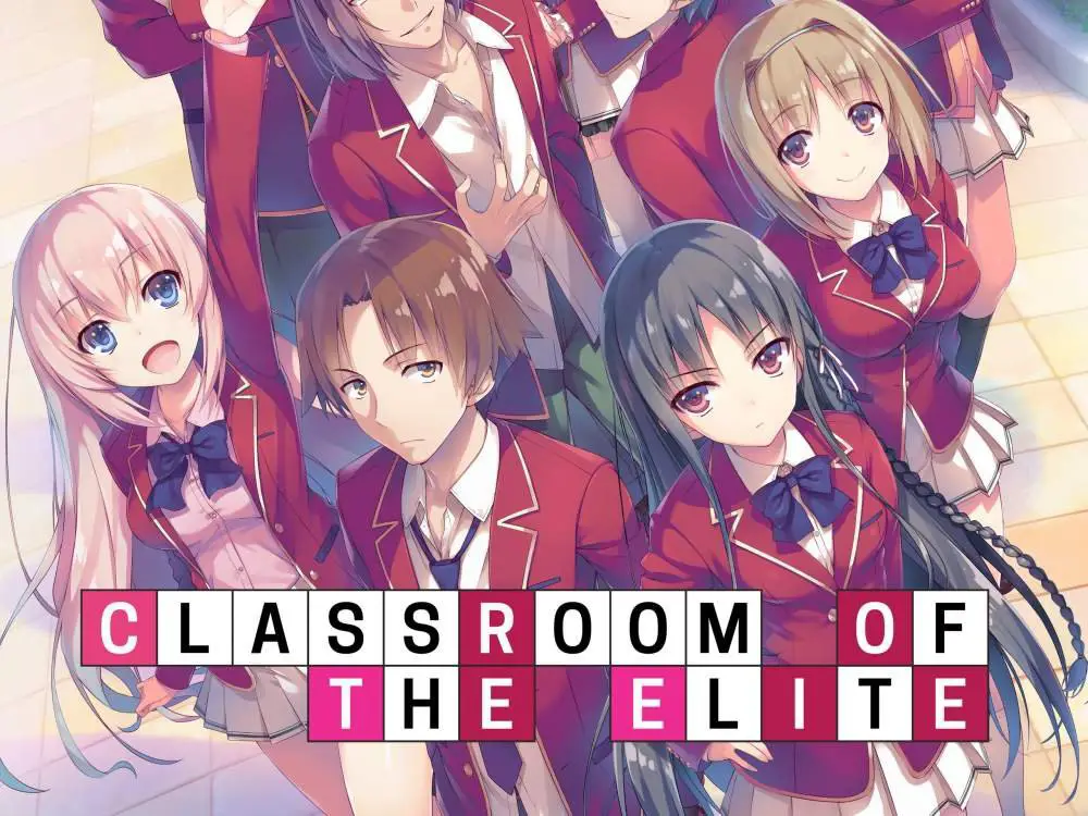 Gambar para karakter utama di Classroom of the Elite